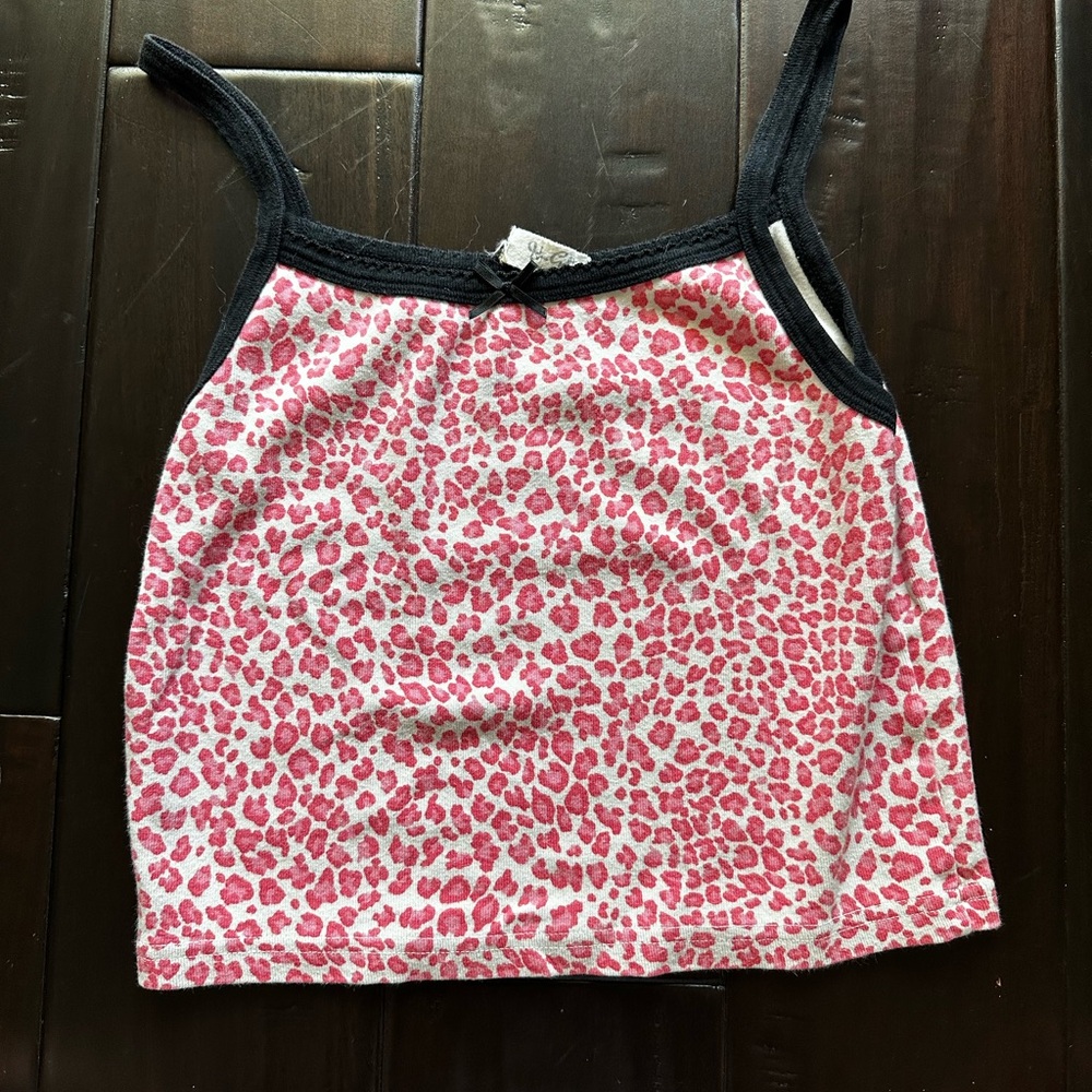Brandy Melville Pink Cheetah Tank
